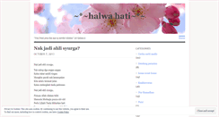 Desktop Screenshot of halwahati.wordpress.com