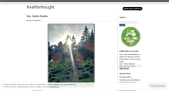 Desktop Screenshot of freshforthought.wordpress.com