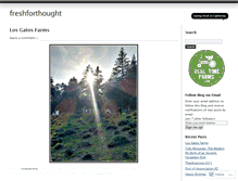 Tablet Screenshot of freshforthought.wordpress.com