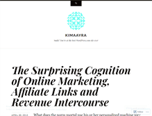 Tablet Screenshot of kimaayra.wordpress.com