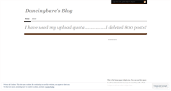 Desktop Screenshot of dancingbare.wordpress.com