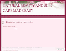 Tablet Screenshot of naturalbeautylady.wordpress.com