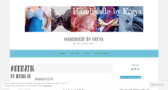 Desktop Screenshot of handmadebyfreya.wordpress.com