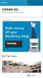 Mobile Screenshot of cranksg.wordpress.com