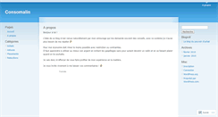 Desktop Screenshot of consomalin.wordpress.com