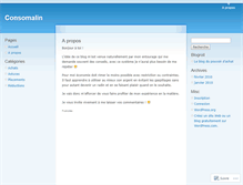 Tablet Screenshot of consomalin.wordpress.com