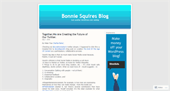 Desktop Screenshot of bonniesquires.wordpress.com