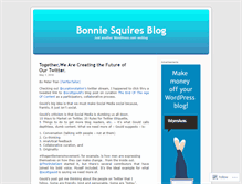 Tablet Screenshot of bonniesquires.wordpress.com