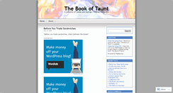 Desktop Screenshot of bookoftaunt.wordpress.com