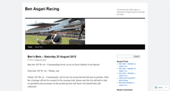 Desktop Screenshot of benasgariracing.wordpress.com