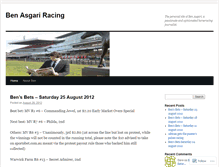 Tablet Screenshot of benasgariracing.wordpress.com