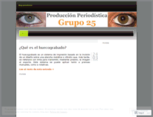 Tablet Screenshot of produccionumh25.wordpress.com