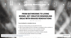 Desktop Screenshot of krauserenovations.wordpress.com