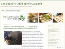 Tablet Screenshot of culinaryguild.wordpress.com