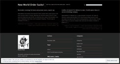 Desktop Screenshot of newworldordersucks.wordpress.com
