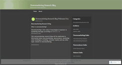 Desktop Screenshot of neuromarketingresearch.wordpress.com