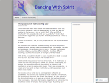 Tablet Screenshot of dancingwithspirit.wordpress.com