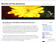 Tablet Screenshot of michelleandvitaadventures.wordpress.com