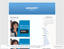 Tablet Screenshot of 6dhatnist.wordpress.com