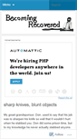 Mobile Screenshot of becomingrecovered.wordpress.com