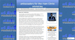 Desktop Screenshot of ambassadorsfortherisenchristministries.wordpress.com