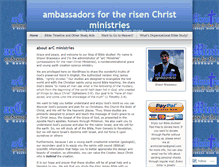 Tablet Screenshot of ambassadorsfortherisenchristministries.wordpress.com