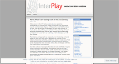 Desktop Screenshot of interplaybodywisdom.wordpress.com