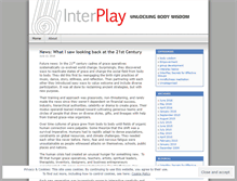 Tablet Screenshot of interplaybodywisdom.wordpress.com