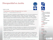 Tablet Screenshot of discapacidadenaccion.wordpress.com