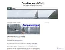 Tablet Screenshot of danshireyachtclub.wordpress.com