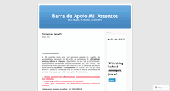 Desktop Screenshot of barrasdeapoiomilassentos.wordpress.com