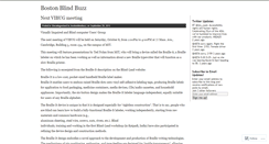 Desktop Screenshot of bostonblindbuzz.wordpress.com
