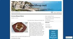 Desktop Screenshot of cedarshop.wordpress.com