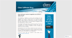 Desktop Screenshot of clarosoftware.wordpress.com