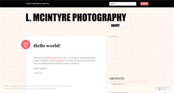 Desktop Screenshot of lmcintyrephotography.wordpress.com