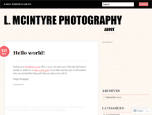 Tablet Screenshot of lmcintyrephotography.wordpress.com