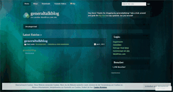 Desktop Screenshot of generaltalkblog.wordpress.com