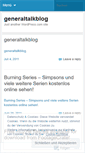 Mobile Screenshot of generaltalkblog.wordpress.com