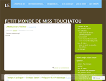 Tablet Screenshot of misstouchatou.wordpress.com