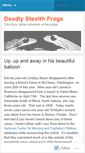 Mobile Screenshot of deadlystealthfrogs.wordpress.com