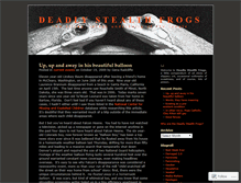 Tablet Screenshot of deadlystealthfrogs.wordpress.com