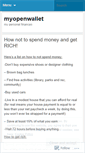 Mobile Screenshot of myopenwallet.wordpress.com