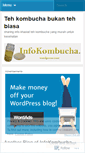 Mobile Screenshot of infokombucha.wordpress.com