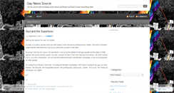 Desktop Screenshot of gaynewssource.wordpress.com