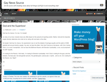 Tablet Screenshot of gaynewssource.wordpress.com