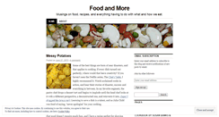 Desktop Screenshot of foodandmore.wordpress.com