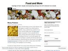Tablet Screenshot of foodandmore.wordpress.com