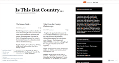 Desktop Screenshot of isthisbatcountry.wordpress.com