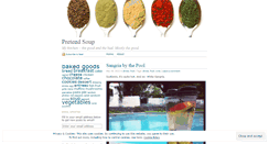 Desktop Screenshot of pretendsoup.wordpress.com