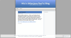 Desktop Screenshot of nilupaul.wordpress.com